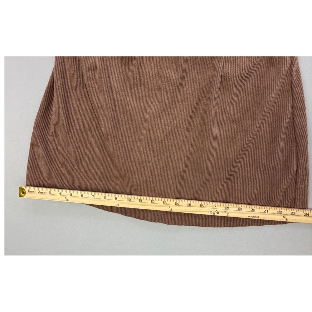 Halara High Waisted 2 in 1 A-Line Corduroy Mini Skort Ribbed Active Office XL - Picture 3 of 15